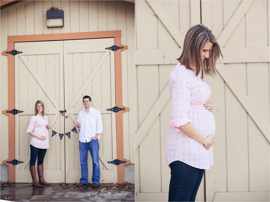 Gender Reveal Photos with a chalkboard