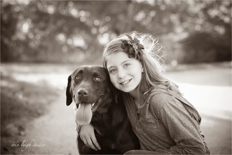 a girl and her dog photos